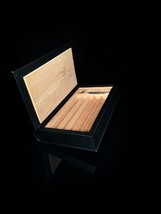 Black Leather Cigar Traveler Humidor - $145.00