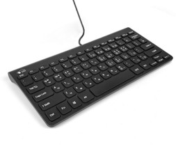 Zio Korean English Mini Keyboard USB Wired Compact Tenkeyless Slim Keyboard - £37.55 GBP