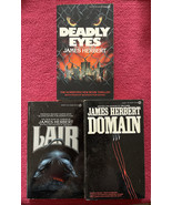 James Herbert RATS Trilogy 2 First Printings &amp; 1 Movie Tie-In US Paperba... - £77.12 GBP