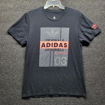 Adidas Original Japanese Men&#39;s Sz S Characters Black Short Sleeve T-Shirt - £11.39 GBP