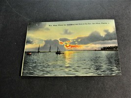 Key West, Where the Sun Rises and Sets in the Sea - Key West, Florida- Postcard. - £5.69 GBP