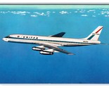 United Airlines Issued Douglas DC-8 Mainliner Jet UNP Chrome Postcard V15 - $3.91