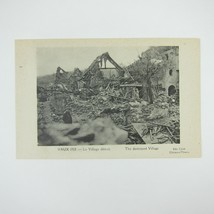 Postcard Vaux France 1918 Destroyed Village Chateau Thierry WWI Antique RARE - £19.65 GBP
