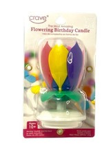 Flowering Birthday Cande Rotates Sings Petals Open Lotus Light Decorate - $12.49