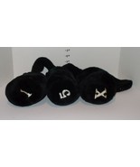 Lot of 3 black Golf Club 1, 3, and X Head Covers Headcovers - $463.05 MXN