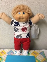 First Edition Vintage Cabbage Patch Kid Fuzzy Wheat Hair Boy Blue Eyes HM#3 - £196.31 GBP