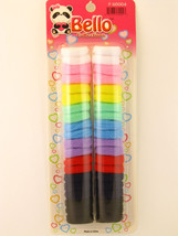 BELLO LARGE TERRY PONYTAIL HOLDERS - ASSORTED COLORS - 40 PCS. (60004) - £6.25 GBP