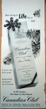 Canadian Club Best Thing In Life For A Gift Magazine Advertising Print Ad 1950s - £1.55 GBP