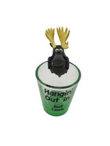 Hanging&#39; Out in Baff Canada Resin Moose Souvenir Shot Glass - £9.60 GBP
