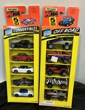 Matchbox 90s 5 Car Sets- Off Road &amp; Convertibles Vintage New In Boxes - £21.39 GBP