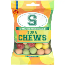 6x70g S-Märke Sura Chews Candy People sour candy bags - £23.35 GBP