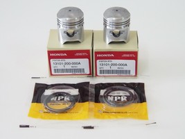 FOR Honda 125cc C92 CA92 Piston &amp; Ring Set Size STD 1pair New - £28.71 GBP