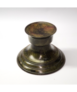 Vintage GATCO Solid Brass OLIVE GREEN 4.75” Cylinder Decorative Candle H... - $18.98 CAD