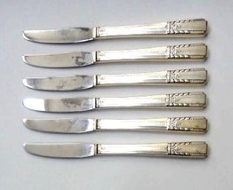 1940 Wm. ROGERS AA heavy silverplate flatware LADY DRAKE 6 dinner grill knives - £27.15 GBP