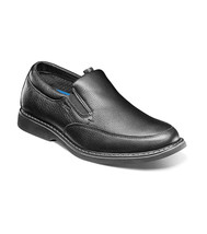 Nunn Bush Otto Moc Toe Slip On Walking Shoes Leather Black Tumbled  84963-007 - £56.61 GBP