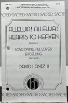 Alleluia Hearts to Heaven David Lantz SATB Keyboard Trumpet Hinshaw Sheet Music - $3.98