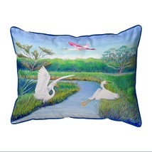Betsy Drake Marsh Wings Large Indoor Outdoor Pillow 16x20 - £37.18 GBP