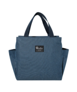 Waterproof Nylon Insulated Lunch Bag — Large Capacity, with Two Side Poc... - $15.99