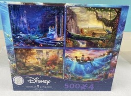 Ceaco 4- 500 Piece Thomas Kinkade - Disney Dreams 4 in 1 Multipack Jigsa... - $11.64