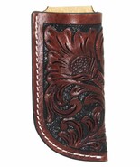 Western Fashion Handcrafted Desert Floral Tooled Full Grain Leather 4" Knife - $21.77
