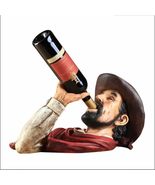 interoknack Vintage American Cowboy Wine Bottle Holder  Rustic Resin Fi... - $967.35 CAD