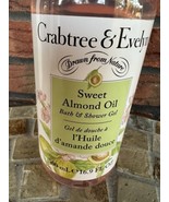 Crabtree &amp; Evelyn Sweet Almond Oil Bath Shower Gel 16.9 oz Jumbo Size New - $13.30