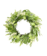 Mixed Fern Foliage Wreath 27.5&quot;D - $151.49 CAD