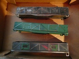 Lot of 3 Vintage O Scale American Flyer Gondola Car Bodies - £21.43 GBP