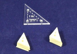 Mylar 1&quot; Right Triangle- 51 Piece Set  - Quilting / Sewing Templates - - £18.74 GBP