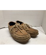 Timberland 41566 Men&#39;s Brown 11M Kia Wah Bay Leather Boat Shoe Light Used - $45.54