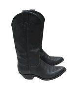 Women&#39;s Tony Lama Sz 6.5 Cowboy Boots Black Style 9037-  14 In Shaft EUC - $172.47 CAD