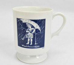 Vintage 1914 Morton Salt Girl When it Rains it Pours Coffee Cup Mug - £19.51 GBP