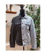 Rue21 Men&#39;s Colorblock Blue &amp; Black 100% Cotton Long Sleeve Buttons Jack... - €25,52 EUR