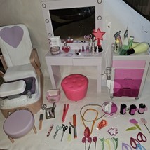 Our Generation Glitz and Glamour Span LOT Accessory Playset for 18&quot; Dolls - £59.21 GBP