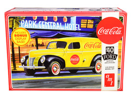 Skill 3 Model Kit 1940 Ford Sedan Delivery Van &quot;Coca-Cola&quot; with Display Base 1/2 - £41.31 GBP