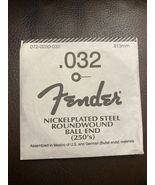 Fender Nickelplated Steel Ball End Acoustic Electric Guitar .032 String ... - $4.57
