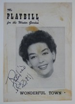Rosalind Russell Signed 1953 Wonderful Town Playbill Cover Only Winter G... - £78.89 GBP
