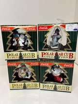 1997-&#39;98 Coca-Cola Polar Bear Cub Collection Christmas Ornament Lot of 4... - $337.87 MXN