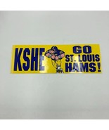 Vintage 1996 KSHE Radio Football Memorabilia Go St. Louis Hams Bumper St... - £20.32 GBP