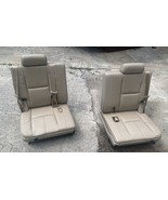 2007-2014 OEM Tahoe Escalade Yukon Suburban 3rd Row Seats Tan Leather - $8,553.08 MXN