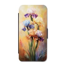 Flower Iris Painting Samsung Galaxy A35 Flip Wallet Case - £14.88 GBP