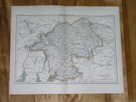 1885 Original Antique Map Of County Of Westmorland Appleby / England - £15.33 GBP