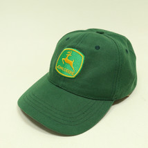 John Deere Hat Green Strapback Adjustable Cap Patch Logo - £7.01 GBP