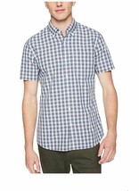 Goodthreads Mens Slim-Fit Short-Sleeve Large-Scale Plaid Shirt Indio Che... - £14.85 GBP