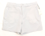 Aspen Women&#39;s XL Gray Shorts Elastic Waist Zip Pockets Stretch Nylon - £35.71 GBP