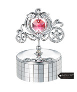 Chrome Plated Silver Princess Carriage Music Box Love Story Table Top Or... - $474.98 MXN