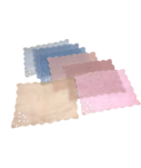 Vintage 1940s Handkerchiefs Lot Rainbow Pastel Lot Cut Out Womens Set 7 ... - €23,63 EUR