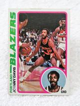 1978 Topps Johnny Davis Portland Blazers NBA Basketball Trading Card #22 - £1.59 GBP