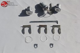 Chevy Camaro Pontiac Firebird Door Trunk Lock Cylinder Set Oval Round Head Keys - £27.09 GBP