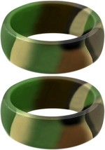 Two (2) CAMO Silicone Rings Active Wedding Band Replacement Pick Size - £6.86 GBP